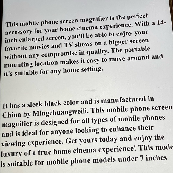 Mobile phone screen, magnifier - Picture 10 of 10